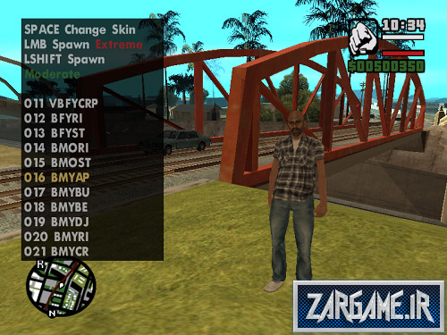تغییر آسان اسکین یا لباس CJ در بازی GTA 5 با برنامه Skin Selector