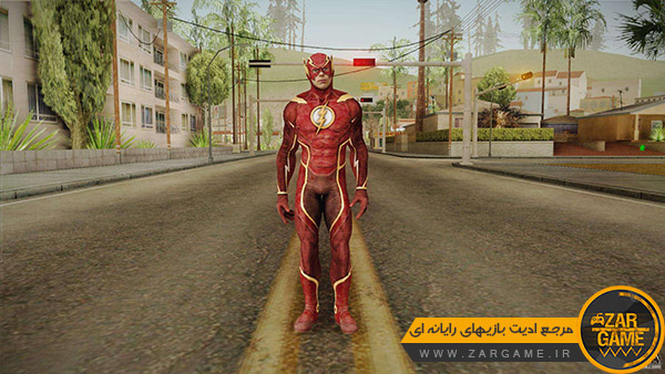 دانلود اسکین شخصیت The Flash | صاعقه از بازی Injustice 2 برای بازی GTA San Andreas