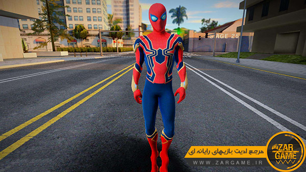 دانلود اسکین کاراکتر Spider-Man Endgame (مردعنکبوتی پایان بازی) برای بازی GTA San Andreas