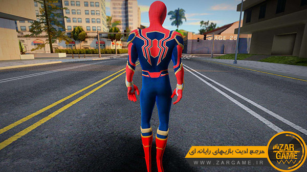 دانلود اسکین کاراکتر Spider-Man Endgame (مردعنکبوتی پایان بازی) برای بازی GTA San Andreas