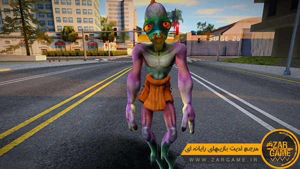 دانلود اسکین کاراکتر Abe از بازی Oddworld برای بازی GTA San Andreas