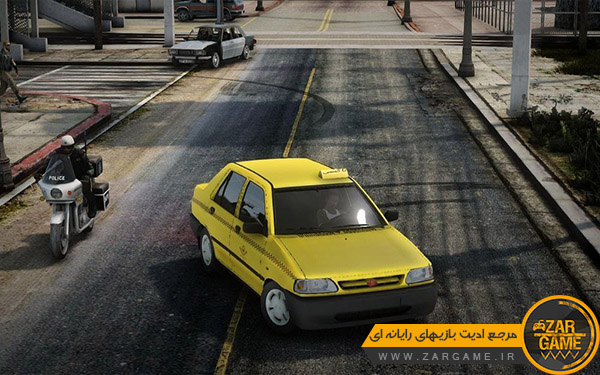 دانلود پراید 131 تاکسی ادیت AliGamer برای بازی GTA San Andreas