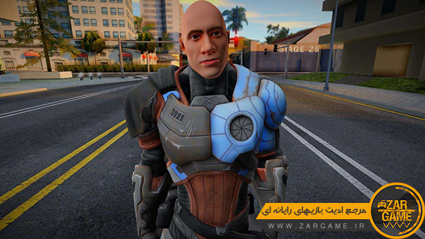 دانلود اسکین شخصیت راک از بازی Fortnite برای بازی GTA San Andreas