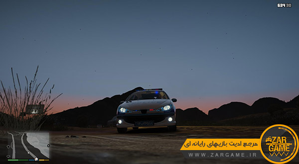 دانلود ماشین پژو 206 پلیس برای بازی GTA V