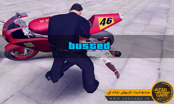 دانلود مود صفحه Busted و Wasted بازی GTA V برای بازی GTA San Andreas