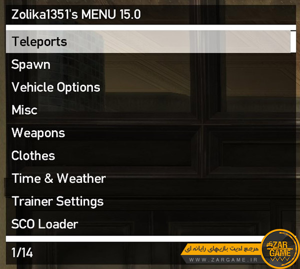 دانلود نسخه نهایی ترینر Zolika1351's Trainer برای بازی GTA IV