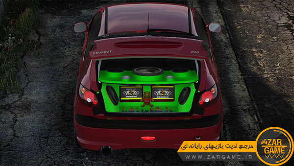 دانلود خودروی پژو 206 اسپورت (ادیت امیرحسین دوچوبه) برای بازی GTA San Andreas