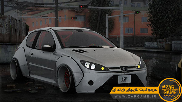 دانلود خودروی پژو 206 تیونینگ ورژن 2 ادیت Asii برای بازی GTA San Andreas