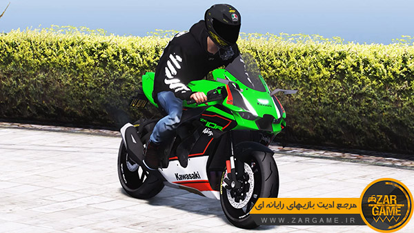 دانلود موتور سیکلت Kawasaki Ninja ZX10 R 2022 برای بازی GTA V