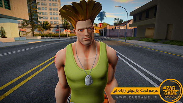 دانلود اسکین شخصیت Guile از بازی Fortnite برای بازی GTA San Andreas