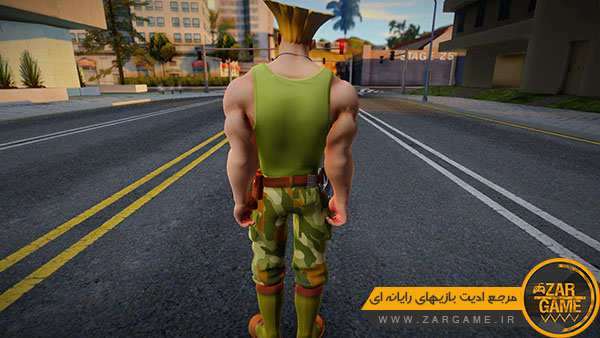 دانلود اسکین شخصیت Guile از بازی Fortnite برای بازی GTA San Andreas