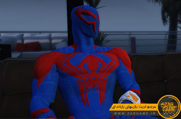 دانلود اسکین شخصیت Spider-Man 2099 برای بازی GTA V