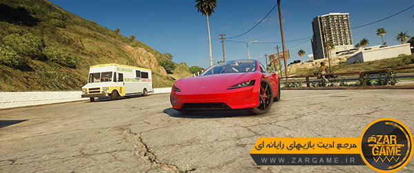 دانلود ماشین Tesla Roadster 2020 برای بازی GTA V