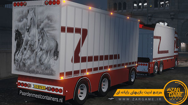 دانلود کامیون اسکانیا R570 G&J Leeuwen BV + تریلر برای بازی GTA V