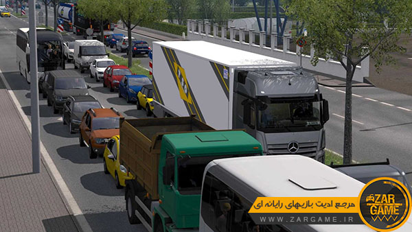 دانلود ماد ترافیک شلوغ | Brutal Traffic برای بازی یورو تراک 2