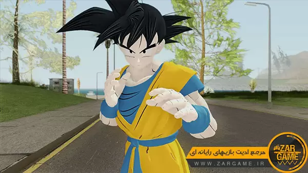 دانلود اسکین شخصیت Son Goku از بازی Dragon Ball Z: Kakarot برای بازی GTA San Andreas