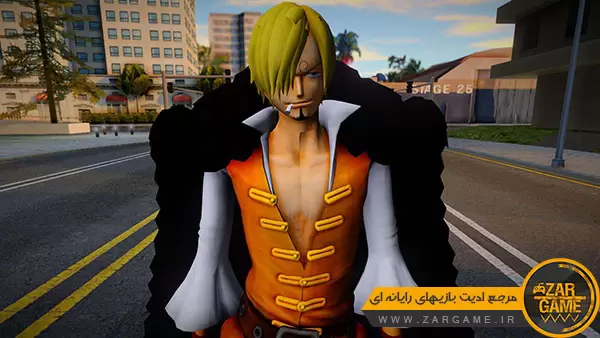دانلود اسکین شخصیت Sanji از انیمه One Piece برای بازی GTA San Andreas