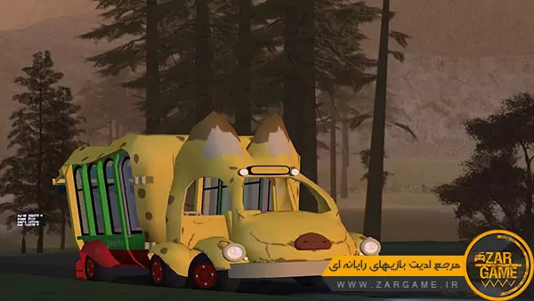 دانلود اتوبوس Japary از انیمه Kemono Friends برای بازی GTA San Andreas