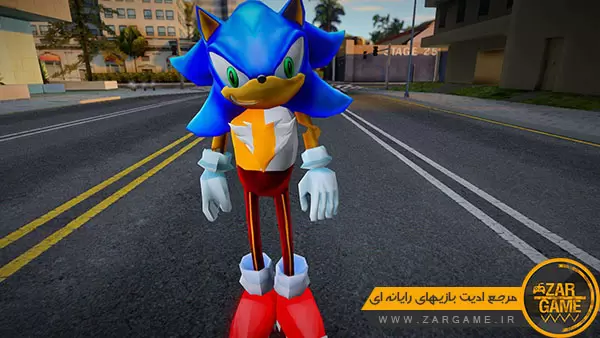 دانلود پک اسکین های شخصیت سونیک | Sonic برای بازی GTA San Andreas