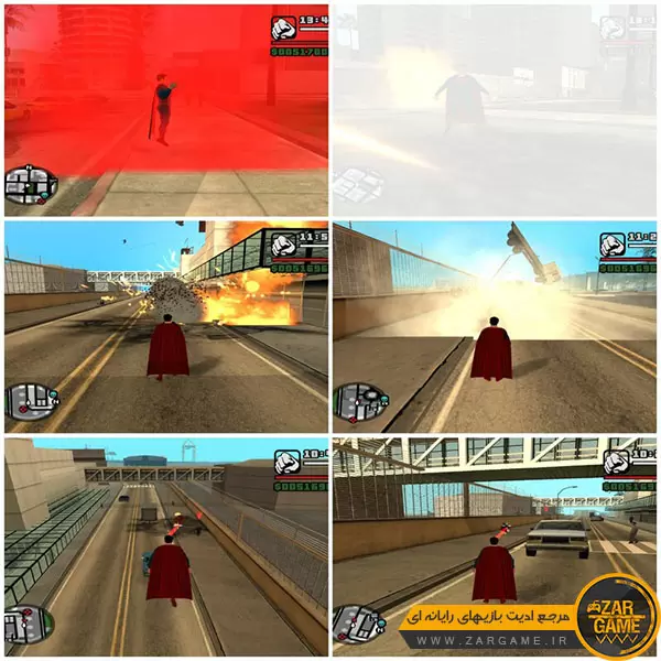 دانلود ماد تبدیل شدن به سوپرمن برای بازی GTA San Andreas