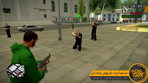دانلود ماد جلیقه ضد گلوله پلیس برای بازی GTA San Andreas