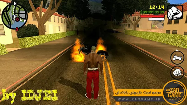 دانلود ماد موتورسیکلت شخصیت روح سوار برای بازی GTA San Andreas موبایل