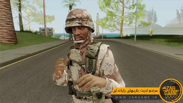 دانلود اسکین سرباز سی جی برای بازی GTA San Andreas
