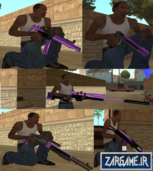 دانلود پک اسلحه های بنفش برای (GTA 5 (San Andreas